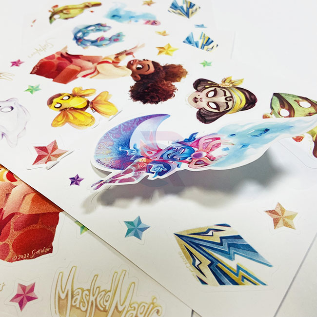 Adults Waterproof vinyl sticker printing